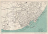RAMSGATE vintage tourist town city resort plan. Kent. WARD LOCK 1924 old map