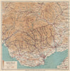 SOUTH WALES VALLEYS Cardiff Newport Neath Barry Bridgend Brecon Beacons 1938 map