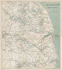 THE NORFOLK BROADS. Great Yarmouth Lowestoft Beccles Norwich. WARD LOCK 1937 map