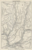 VALE OF NEATH vintage tourist map. South Wales valleys. WARD LOCK 1936 old
