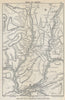 VALE OF NEATH vintage tourist map. South Wales valleys. WARD LOCK 1938 old