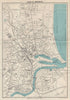 ABERDEEN vintage tourist town city plan. Scotland. WARD LOCK 1950 old map