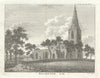 View of St Peter & St Paul Church, Old Brampton, Northamptonshire 1795 print