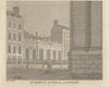 St Paul's School, 2nd building, St Paul's Churchyard, London 1818 old print