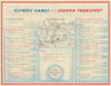 Olympic Games London - how to get there by London Transport. HALE 1948 old map