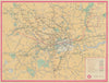 London Transport Underground map and some places of interest. #1 1947 old