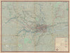 London Transport Underground Railway map #1 1938 old vintage plan chart