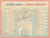 Olympic Games London - how to get there by London Transport. HALE 1948 old map