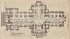 Ground Plan of St. Paul's Cathedral, London. GENTS MAG 1750 old antique print