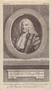 Henry Pelham. Prime Minister & Chancellor of His Majesty's Exchequer 1754