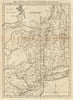 Map of Hudson's River with the adjacent Country. New York NJ. GENTS MAG 1778