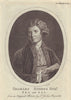 Charles Rogers F.R.S.. English customs official & art collector 1784 old print