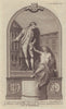 Guy's Hospital monument of founder Thomas Guy by Mr Bacon. GENTS MAG 1784