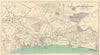 BOURNEMOUTH vintage town/city plan. Dorset. WARD LOCK 1921 old antique map