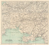 SOUTH WALES Cardigan Swansea Neath Carmarthen Llanelli Tenby. WARD LOCK 1925 map