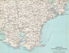 SOUTH HAMS. Dartmouth Salcombe Kingsbridge Slapton Start Bay. WARD LOCK 1970 map