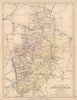 NOTTINGHAMSHIRE. County map. Railways canals. Constituencies. PHILIP 1885