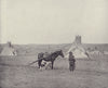 A Native American (Comanche?) Indian camp. Texas. STODDARD 1895 old print