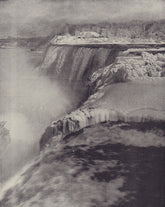 Niagara Falls in winter. North America. STODDARD 1895 old antique print