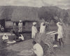 Preparing rice, India. STODDARD 1895 old antique vintage print picture