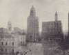 Printing House Square/Park Row, New York City. STODDARD 1895 old antique