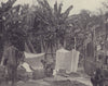 The Mission Binger Camp, Ivory Coast. STODDARD 1895 old antique print picture
