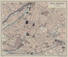 CENTRAL MANCHESTER town city plan. Lancashire 1920 old antique map chart