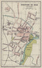 Stratford on Avon. Warwickshire 1920 old antique vintage map plan chart