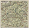 High Peak District. Buxton Glossop Derbyshire 1920 old antique map plan chart