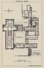 Jervaulx Abbey ground floor plan. Yorkshire 1920 old antique map chart
