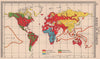 World - Races of Mankind. BARTHOLOMEW 1949 old vintage map plan chart