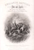 Gun-boat encounter between Nelson & Don Miguel Tyrason. Cadiz. TALLIS c1855