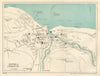LYNTON & LYNMOUTH vintage town/city plan. Devon. WARD LOCK 1934 old map
