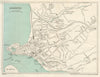 EXMOUTH vintage tourist city town plan. Devon. WARD LOCK 1935 old vintage map