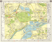SW LONDON Sunbury Hampton West Molesey Kempton Park Hanworth Feltham 1965 map
