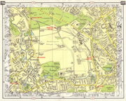 S LONDON Beddington Hackbridge Carshalton Mitcham Croydon Waddon 1965 old map