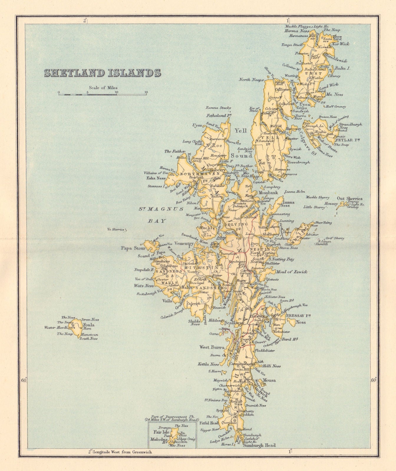 shetland-islands-antique-map-scotland-lerwick-lizars-1895-old