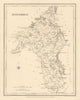 COUNTY ROSCOMMON antique map for LEWIS by CREIGHTON & DOWER - Ireland 1837
