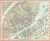 København Copenhagen pictorial bird's eye view city plan. #107 BOLLMANN 1971 map