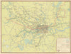London Transport Underground Railway map #2 1938 old vintage plan chart