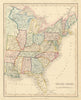 United States. Northwest/Wisconsin Territory Florida. w/o Texas. DOWER 1845 map