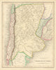 Chile and La Plata by John Dower. Argentina Entre Rios 1845 old antique map