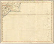 HASTINGS, RYE & ROMNEY MARSH. East Sussex & South Kent coasts. CARY 1832 map