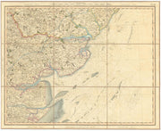 NORTH ESSEX & SOUTH SUFFOLK COASTS. Haven Ports. Tendring. CARY 1832 old map