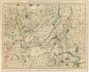 EAST MIDLANDS. Leicestershire Rutland Nottinghamshire Lincs Derbys CARY 1832 map