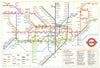 LONDON UNDERGROUND tube plan map. Heathrow Terminal 4 complete. #2 June 1986