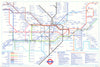 LONDON UNDERGROUND tube journey planner map DLR Bank open/Beckton u/c March 1992