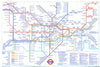 LONDON UNDERGROUND tube journey planner map. Beckton open. Jubilee u/c. Dec 1993