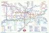 LONDON UNDERGROUND tube map. Jubilee line u/c. Pudding Mill Lane. November 1995