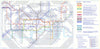 LONDON UNDERGROUND tube map. Notting Hill Carnival edition. August 2002